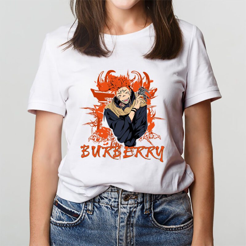 Monkey D Luffy Gear One Piece Burberry Brand Unisex T Shirt Cotton Tee TAT6286 3
