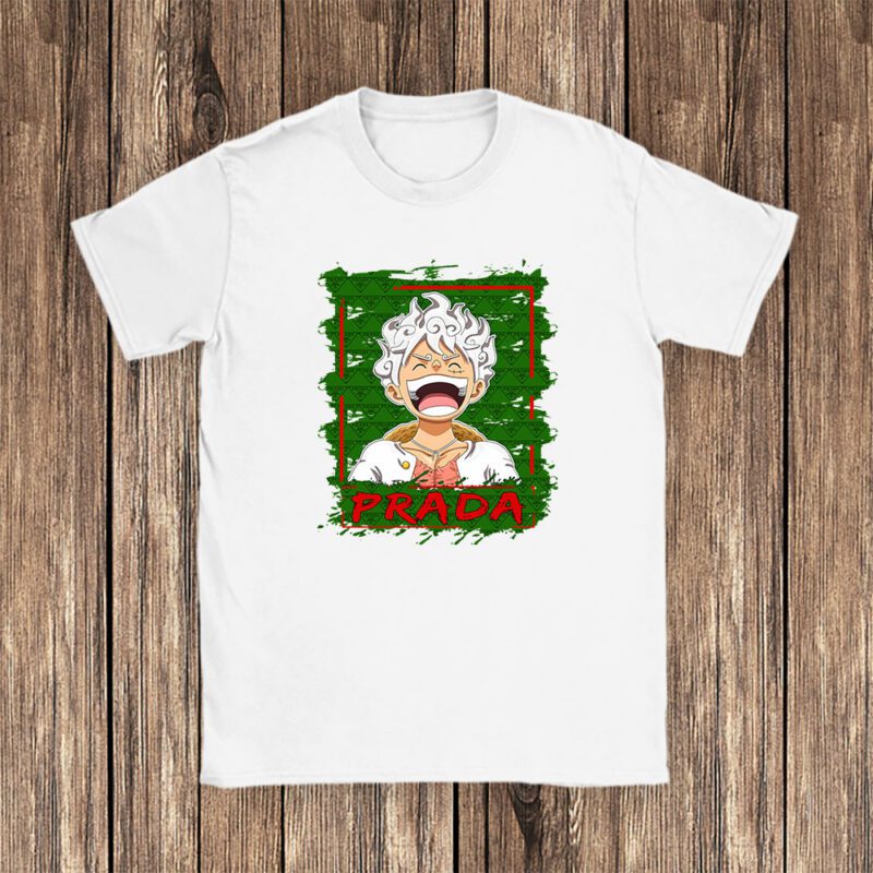Monkey D Luffy Gear One Piece Prada Brand Unisex T Shirt Cotton Tee TAT6557 1