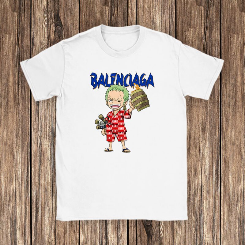 Monkey D Luffy One Piece Balenciaga Unisex T Shirt Cotton Tee TAT7046 1