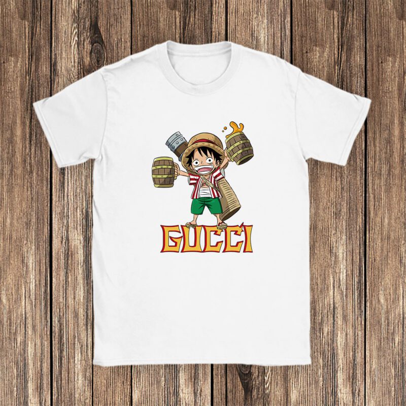 Monkey D Luffy One Piece Gucci Brand Unisex T Shirt Cotton Tee TAT6562 1