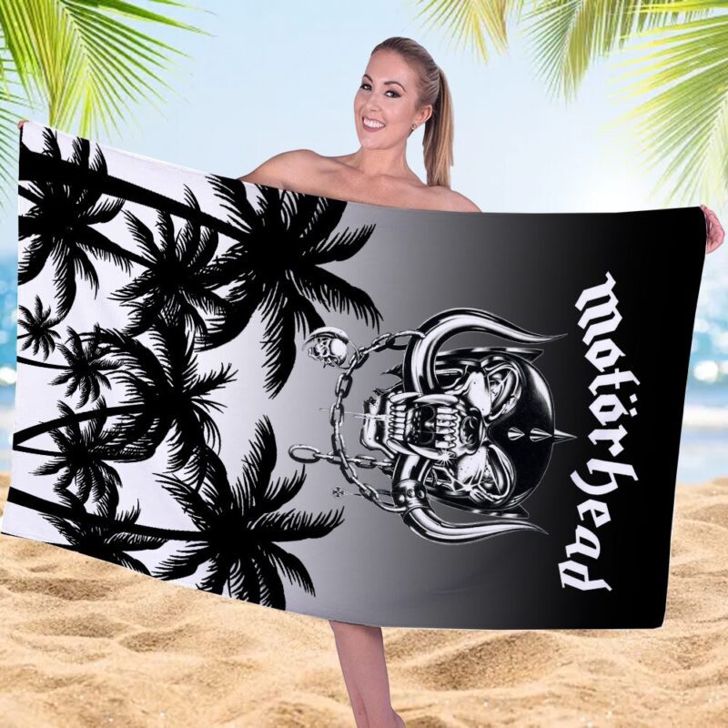 Motorhead Band Rectangle Beach Towel WBT1001 1