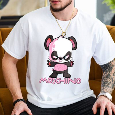 Panda Moschino Unisex T-Shirt TAT5540 2 Panda Moschino Unisex T Shirt TAT5540 2