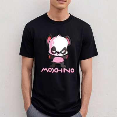 Panda Moschino Unisex T-Shirt TAT5540 4 Panda Moschino Unisex T Shirt TAT5540 4