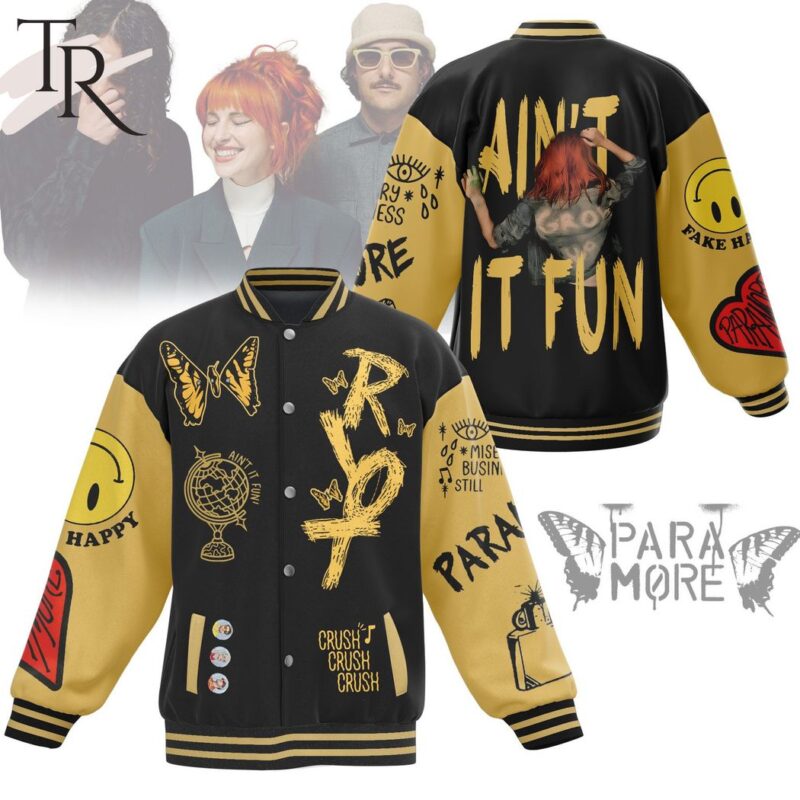 Paramore Ain't It Fun Baseball Jacket TBJ1097