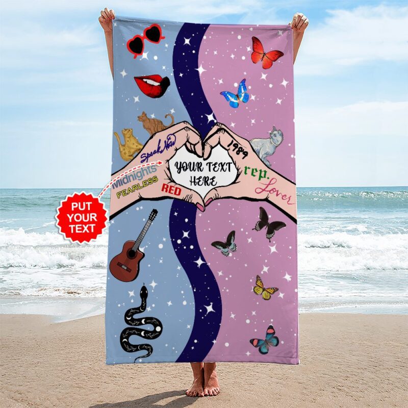 Personalized Taylor Swift Rectangle Beach Towel WBT1115