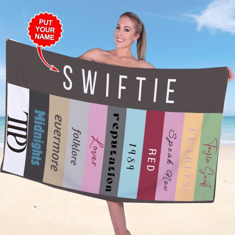 Personalized Taylor Swift Rectangle Beach Towel WBT1125 1