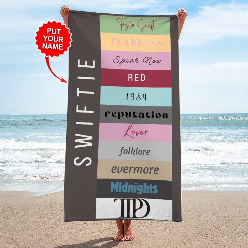 Personalized Taylor Swift Rectangle Beach Towel WBT1125