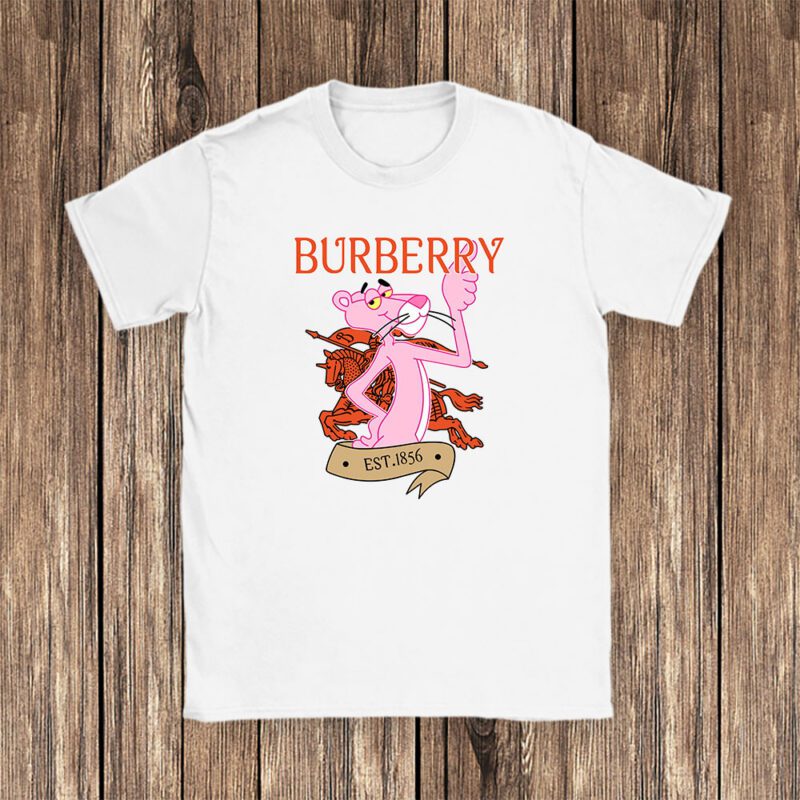 Pink Panther Burberry Unisex T Shirt Cotton Tee TAT8323 1