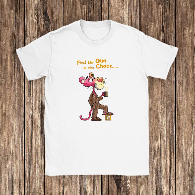 Pink Panther Fendi Unisex T Shirt Cotton Tee TAT7620 1