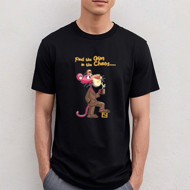 Pink Panther Fendi Unisex T Shirt Cotton Tee TAT7620 4