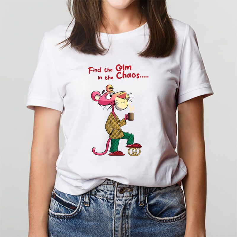 Pink Panther Gucci Unisex T Shirt Cotton Tee TAT7086 3