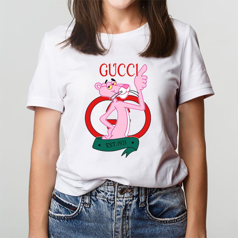 Pink Panther Gucci Unisex T Shirt Cotton Tee TAT8332 3