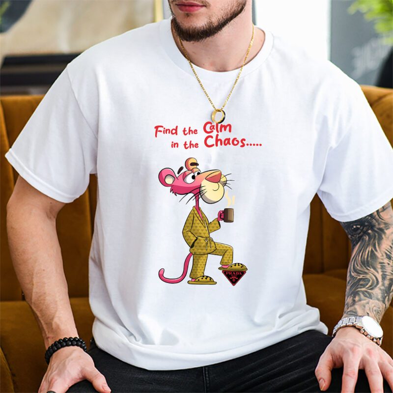 Pink Panther Prada Unisex T Shirt Cotton Tee TAT7623 2