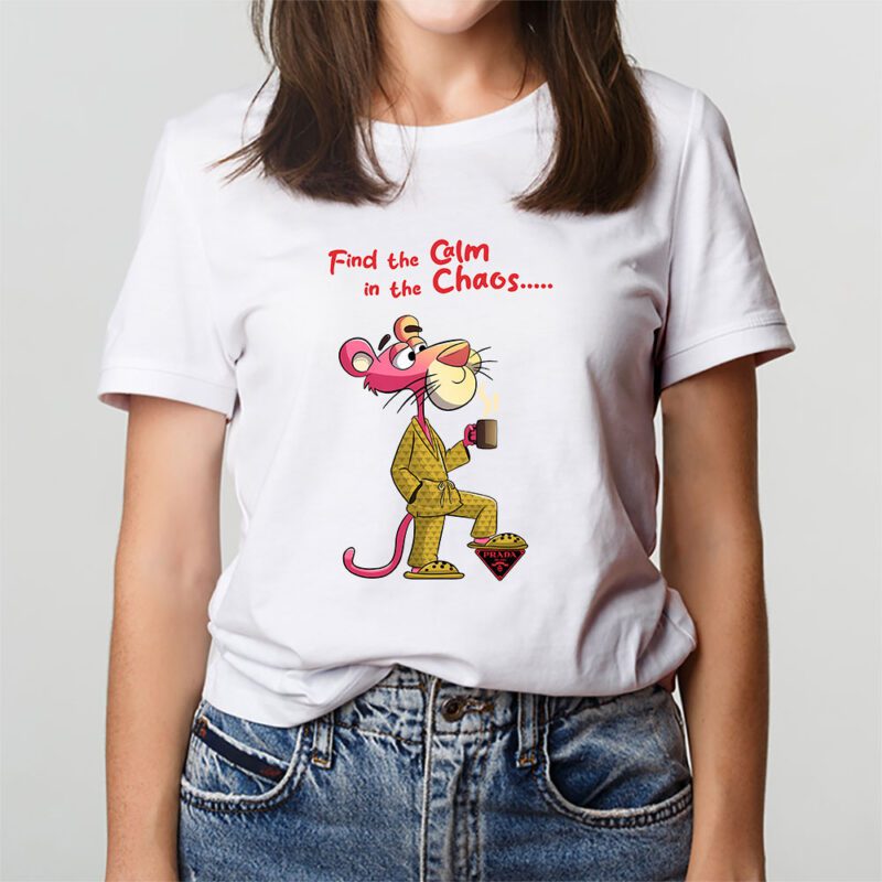 Pink Panther Prada Unisex T Shirt Cotton Tee TAT7623 3