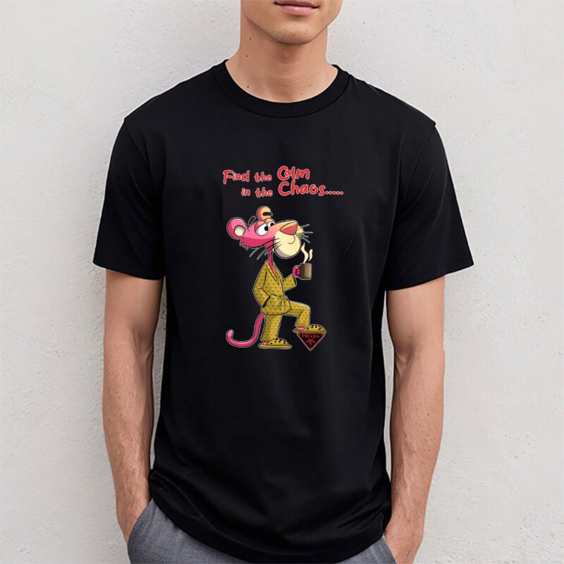 Pink Panther Prada Unisex T Shirt Cotton Tee TAT7623 4