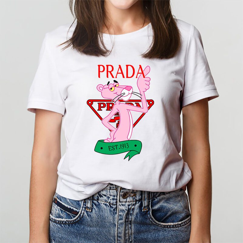 Pink Panther Prada Unisex T Shirt Cotton Tee TAT8336 3