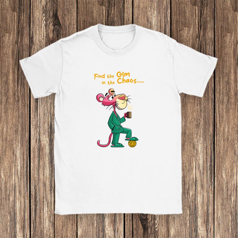 Pink Panther Versace Unisex T Shirt Cotton Tee TAT7625 1
