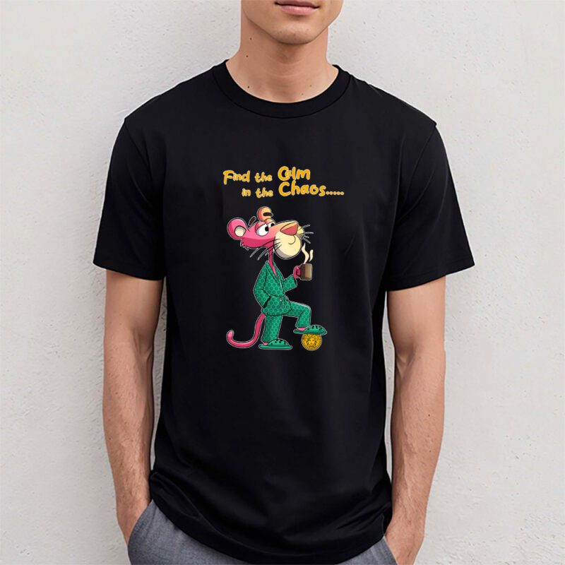 Pink Panther Versace Unisex T Shirt Cotton Tee TAT7625 4