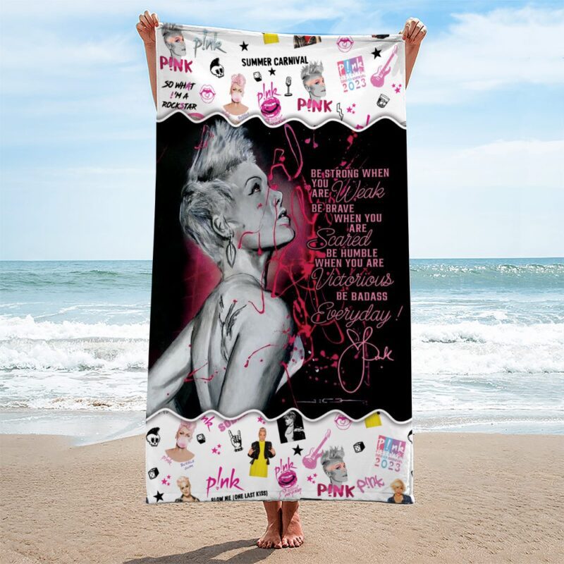 P!nk Rectangle Beach Towel WBT1007