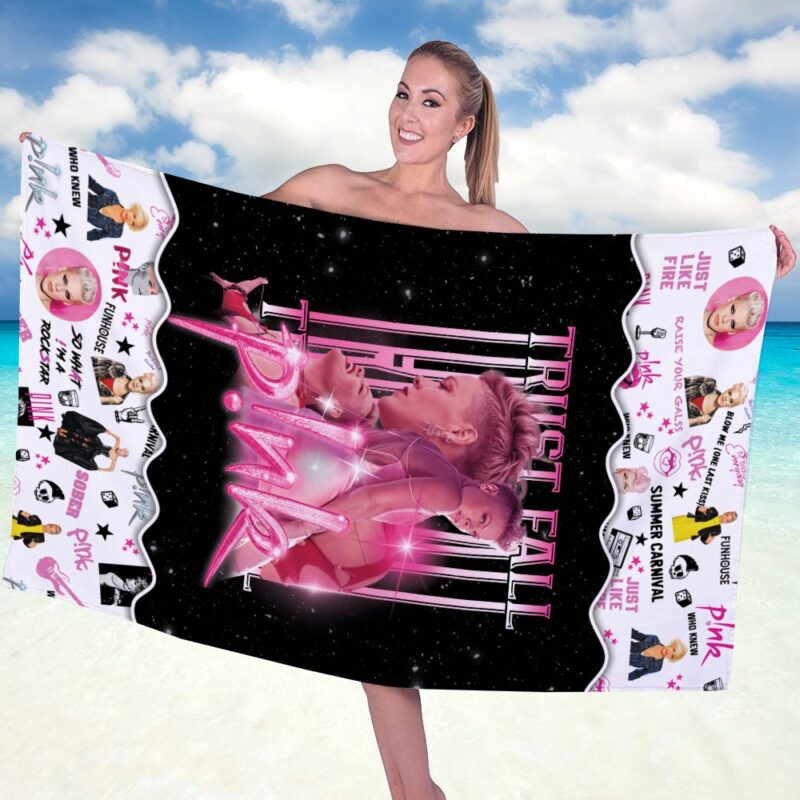 Pnk Rectangle Beach Towel WBT1011 1