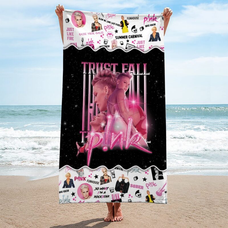 P!nk Rectangle Beach Towel WBT1011