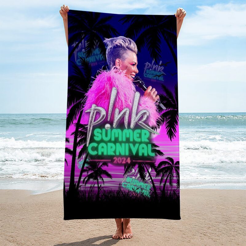 P!nk Rectangle Beach Towel WBT1037