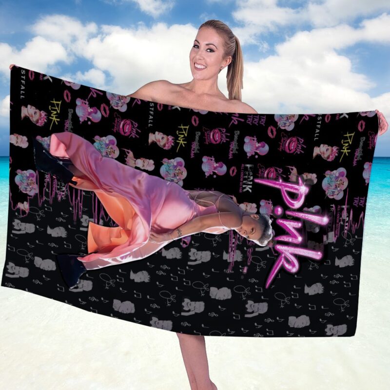 Pnk Rectangle Beach Towel WBT1105 1