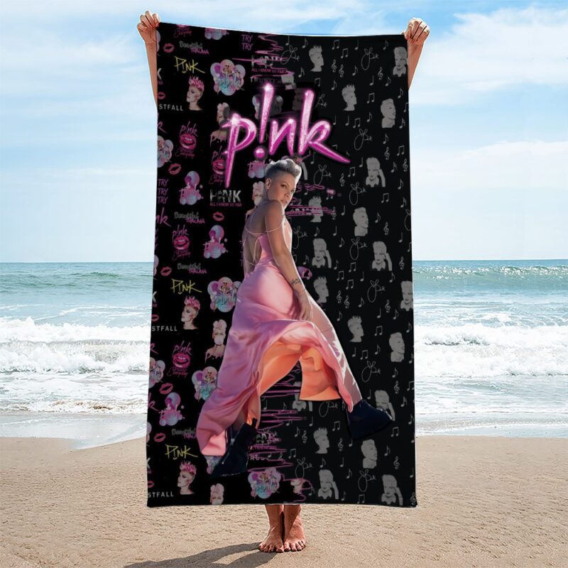 P!nk Rectangle Beach Towel WBT1105