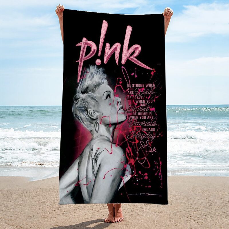 P!nk Rectangle Beach Towel WBT1112
