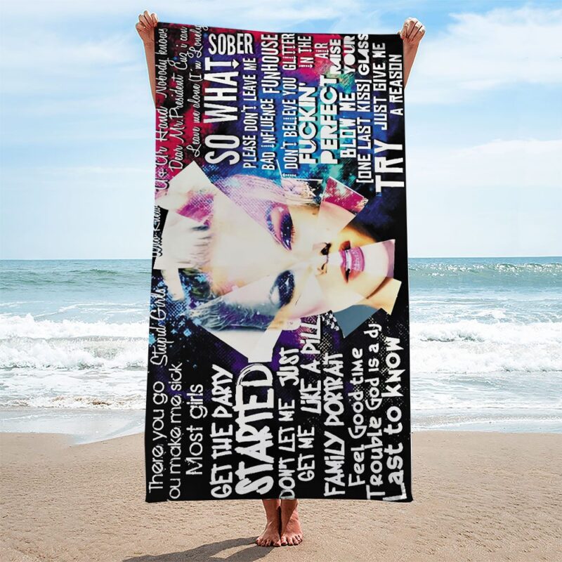 P!nk Rectangle Beach Towel WBT1160
