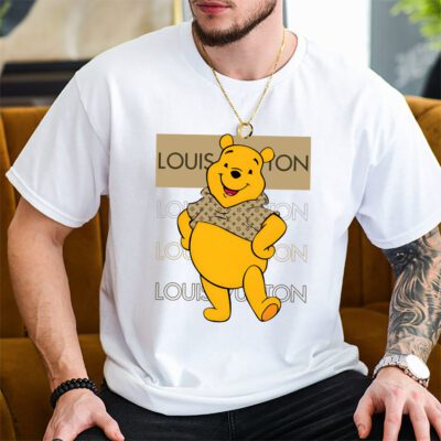 Pooh Bear Louis Vuitton Unisex T Shirt Cotton Tee TAT14339 2