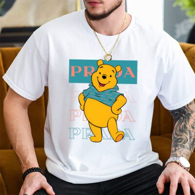 Pooh Bear Prada Unisex T Shirt Cotton Tee TAT14340 2