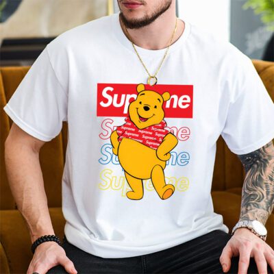 Pooh Bear Supreme Unisex T Shirt Cotton Tee TAT14341 2