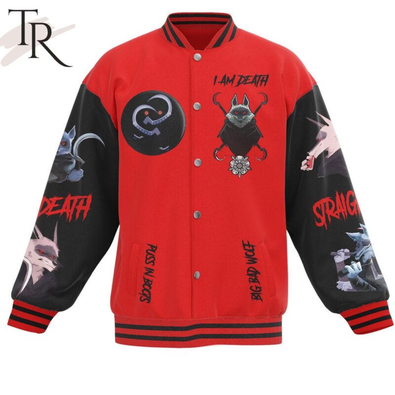 Puss In Boots Big Red Wolf I Just Love The Smell Offear Baseball Jacket TBJ1134 1