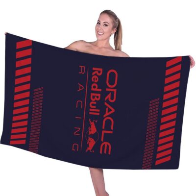 Red Bull Racing F1 Rectangle Beach Towel WBT1147 1