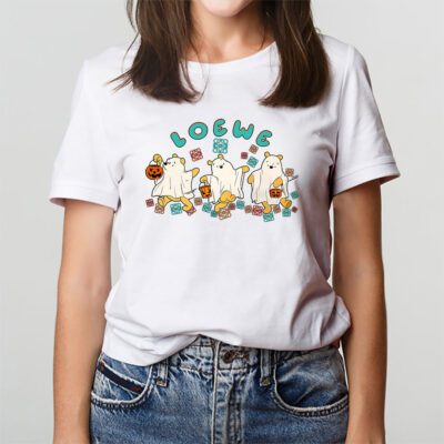 Retro Pooh Ghost Halloween Loewe Unisex T Shirt Cotton Tee TAT10121 3