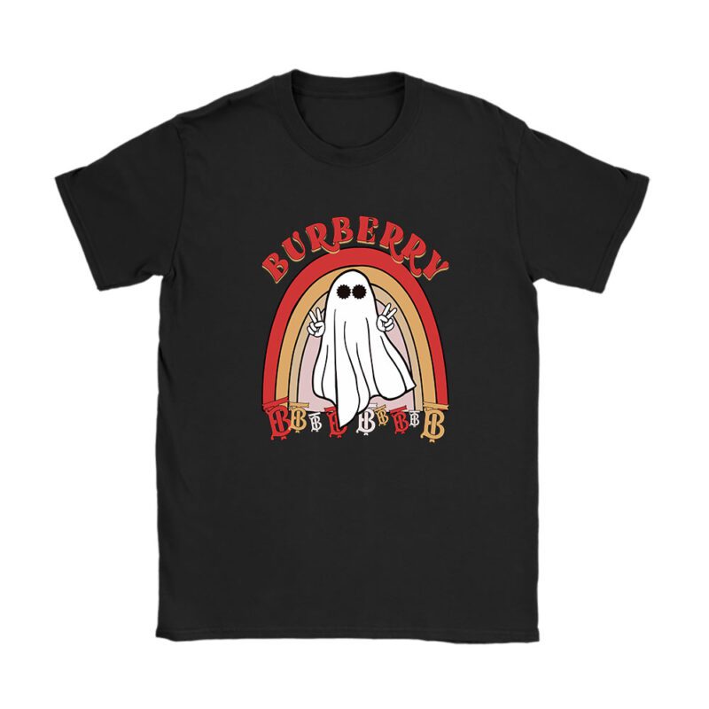 Retro Spooky Halloween Shirt Burberry Unisex T-Shirt Cotton Tee TAT10127