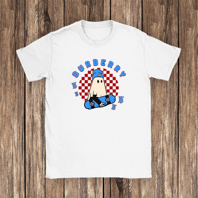 Retro Spooky Halloween Shirt Burberry Unisex T Shirt Cotton Tee TAT10128 1