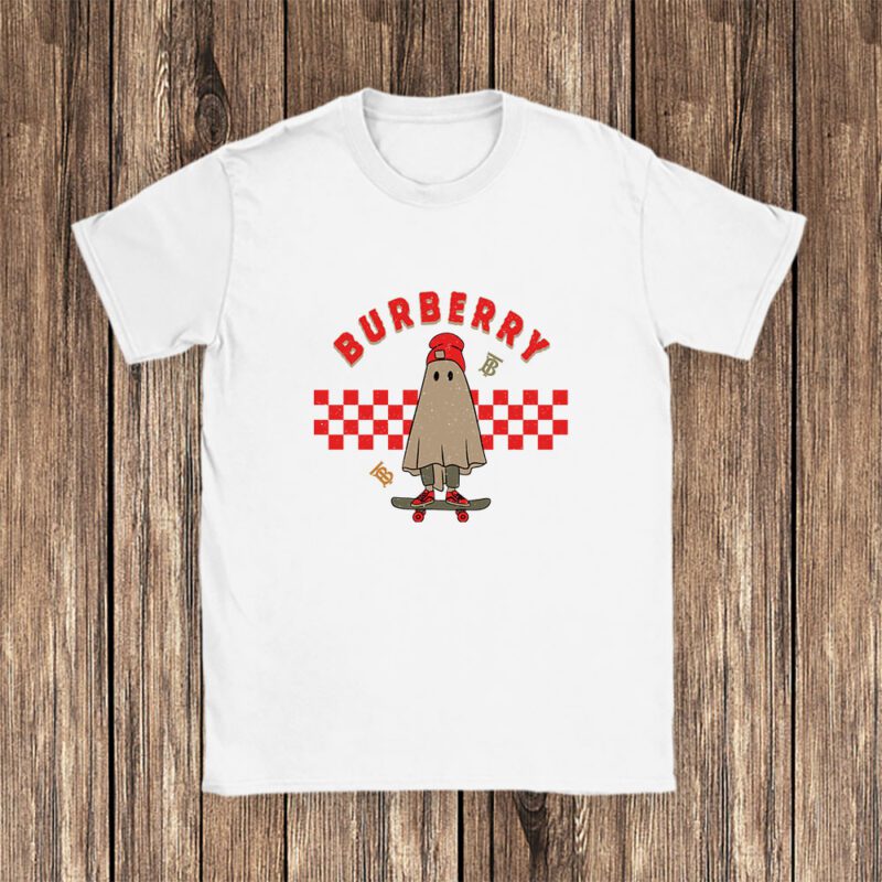 Retro Spooky Halloween Shirt Burberry Unisex T Shirt Cotton Tee TAT10129 1
