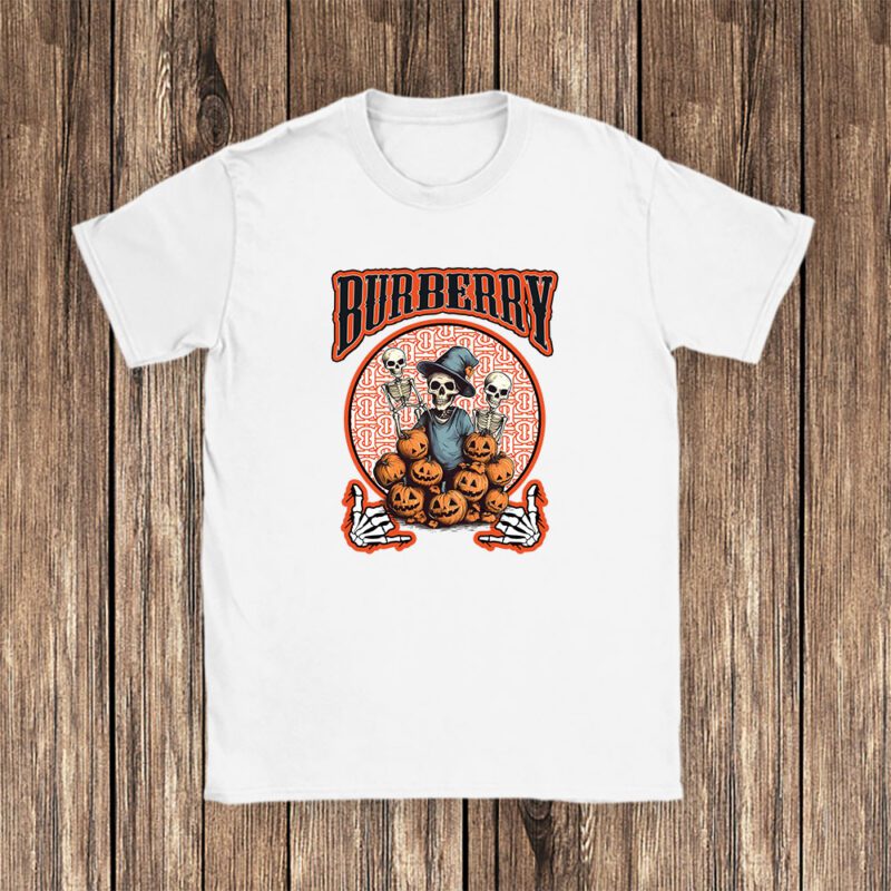 Retro Spooky Halloween Shirt Burberry Unisex T Shirt Cotton Tee TAT10130 1