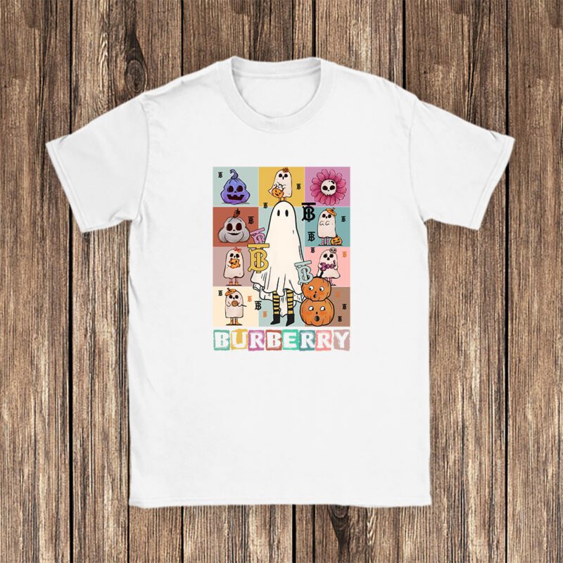 Retro Spooky Halloween Shirt Burberry Unisex T Shirt Cotton Tee TAT10131 1