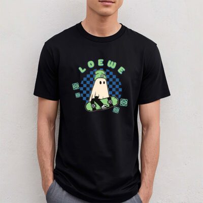 Retro Spooky Halloween Shirt Loewe Unisex T Shirt Cotton Tee TAT10163 4