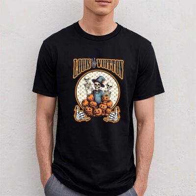 Retro Spooky Halloween Shirt Louis Vuitton Unisex T Shirt Cotton Tee TAT10167 4