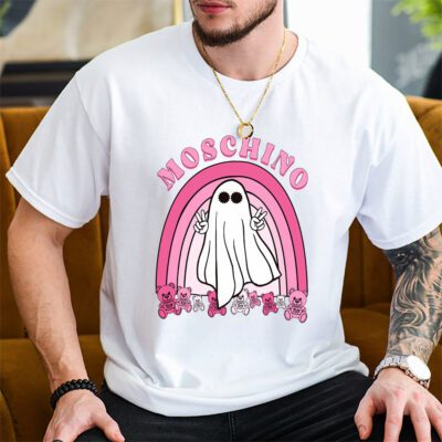 Retro Spooky Halloween Shirt Moschino Unisex T Shirt Cotton Tee TAT10169 2
