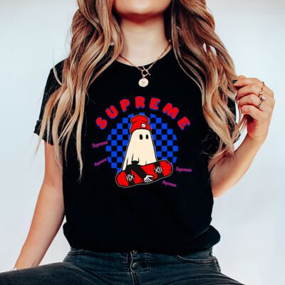 Retro Spooky Halloween Shirt Supreme Unisex T Shirt Cotton Tee TAT10175 5