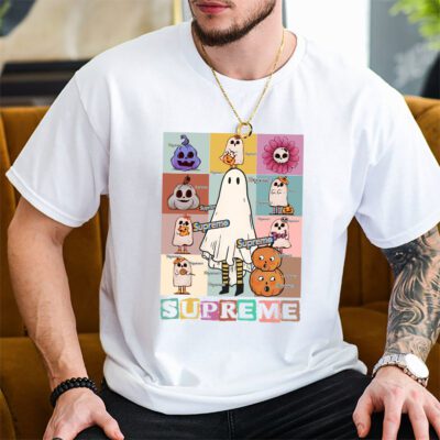 Retro Spooky Halloween Shirt Supreme Unisex T Shirt Cotton Tee TAT10178 2