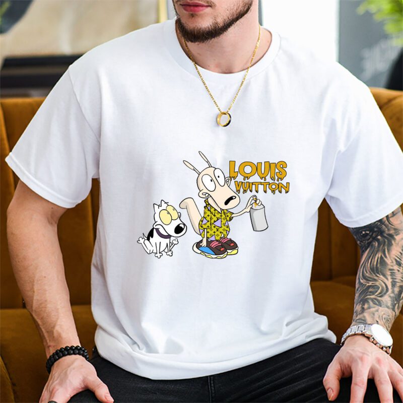 Rockos Modern Life Louis Vuitton Unisex T Shirt Cotton Tee TAT7091 2