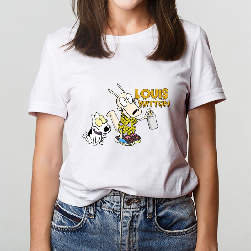Rockos Modern Life Louis Vuitton Unisex T Shirt Cotton Tee TAT7091 3
