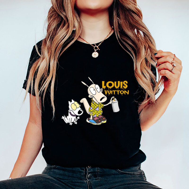 Rockos Modern Life Louis Vuitton Unisex T Shirt Cotton Tee TAT7091 5