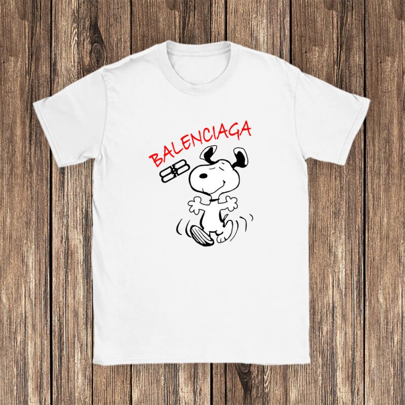 Snoopy Balenciaga Unisex T Shirt Cotton Tee TAT7633 1